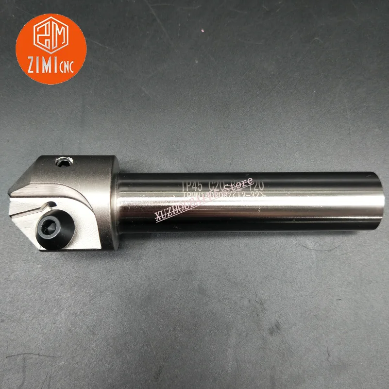 TP45-C20-25-110/TP45-C20-32-120 graus chamfering chamfering ferramenta bar 45 punho, apropriado para TPMN1603 lâmina de carboneto de torno CNC