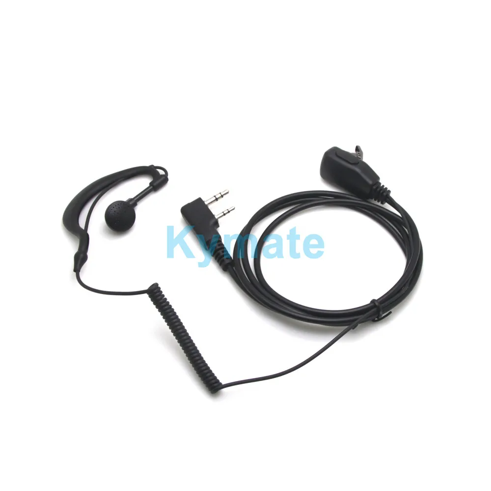 

2pcs 2PIN New Square PTT Headphones for baofeng UV5R UV82 BF888S UV6R for kenwood TK3107 TK3207 TK3307 radio