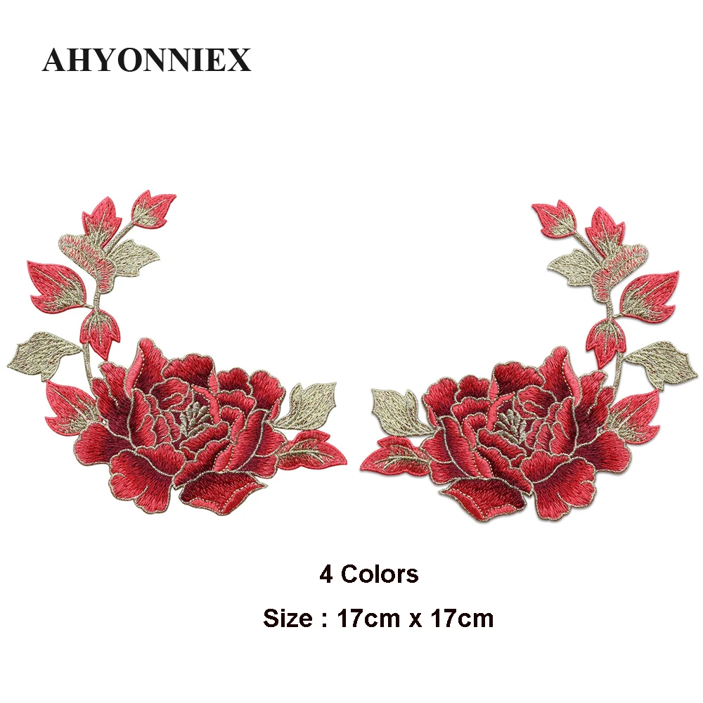 

1 Piece Soft Phnom Penh Flower Patch DIY Appliques Sew On Patches for Clothes Hand-stitched Craft Embroidery Decoration