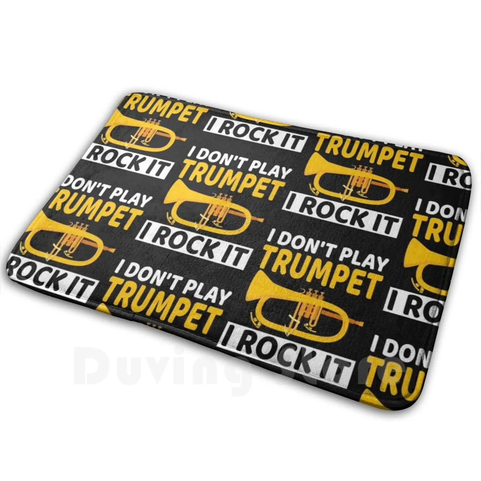 Awesome Gift For Trumpet Players Carpet Mat Rug Cushion Soft Non-Slip Trumpet Player Orchestra Kick Brass Spit Happens