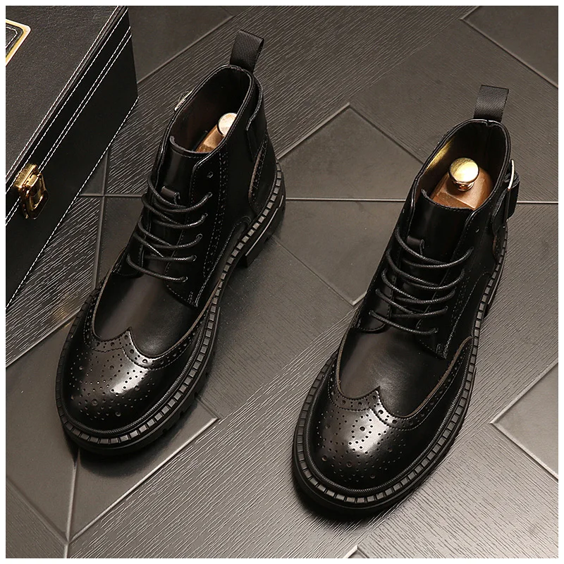 men-fashion-wedding-dress-bullock-boots-black-carved-brogue-shoes-handsome-ankle-boot-platform-cow-leather-botas-chaussure-homme