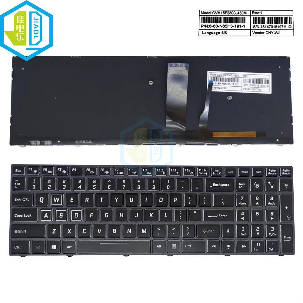 

Laptop Backlight Keyboard US RU TR For T700 DR5 T7-A-1060 T7-B T7 K690E TX7-CR5S1 K690E-D5G1 911MT k690e-g4d1 ZX7-CP7S2 k690e-g6