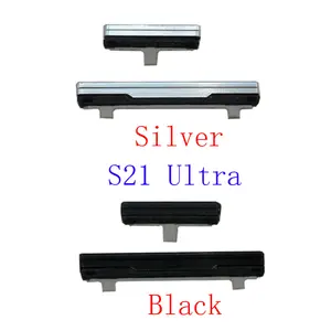 Bilashmart 1Set Power On Off Swith Volume Button Samsung Galaxy S21Ultra S21U S21 Ultra 5G G998 G998FG998F/DS Housing Frame Side Key