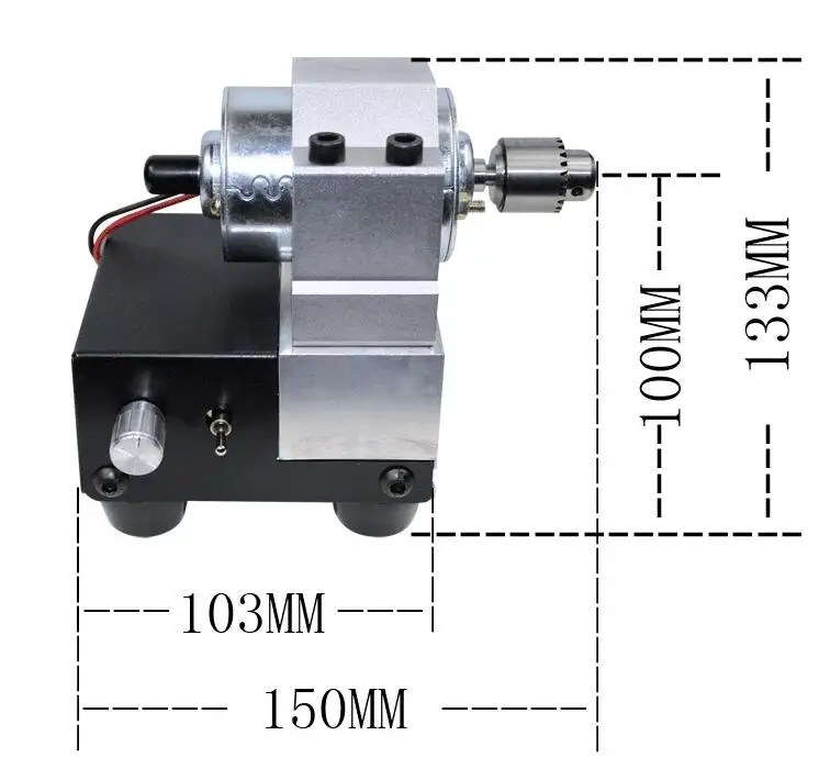 

Permanent magnet 24V8000 rotating conical shaft DC high-speed float float electric drill bench drill (4MM hollow shaft)