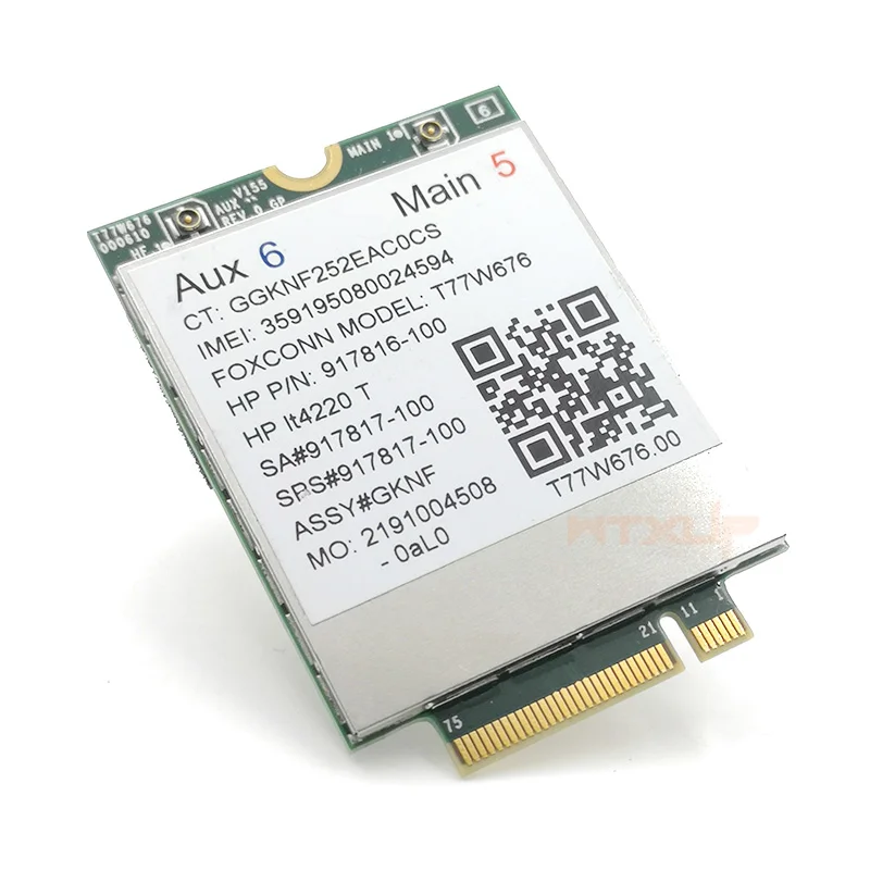 LT4220 X12 LTE T77W676 917817-100 4G WWAN M.2 450 Мбит/с LTE модем для Elite X2 1030 G3 EliteBook X360 1030 G3