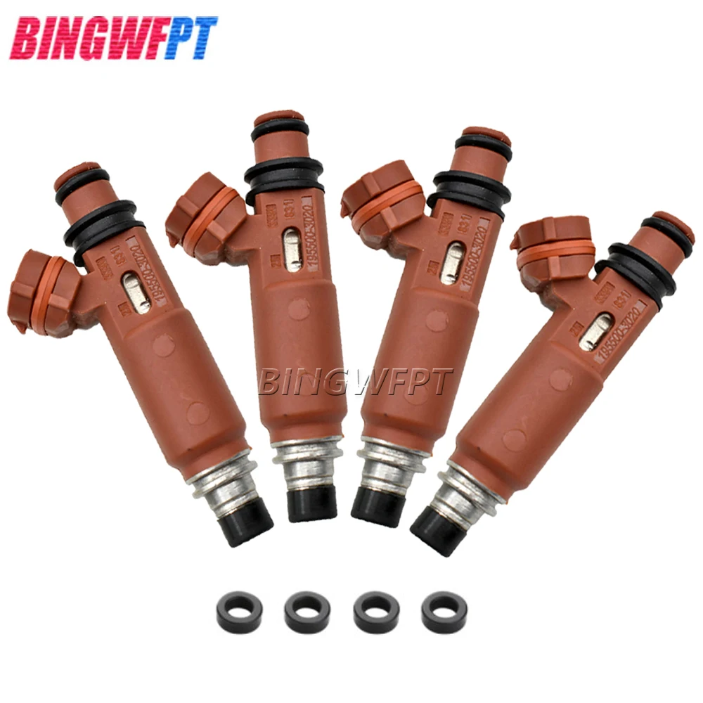 

FUEL INJECTORS (4) With rubber sealing ring FOR Mazda 323 V P F S C 16V 1.3L 73PS B3 1.5L L4 88PS Z5-DE 195500-3020 1994-2002