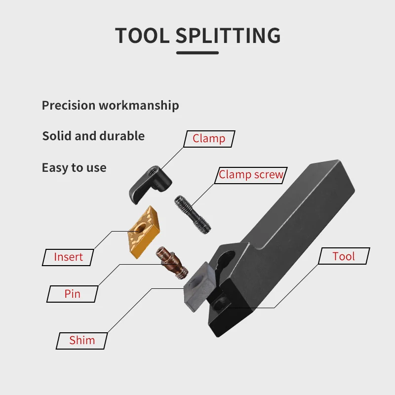 MDPNN2525M11 MDPNN2020K11 MDPNN1616H11 External Turning Tool Holder DNMG Carbide Inserts MDPNN Lathe Cutting Machine Tools Set