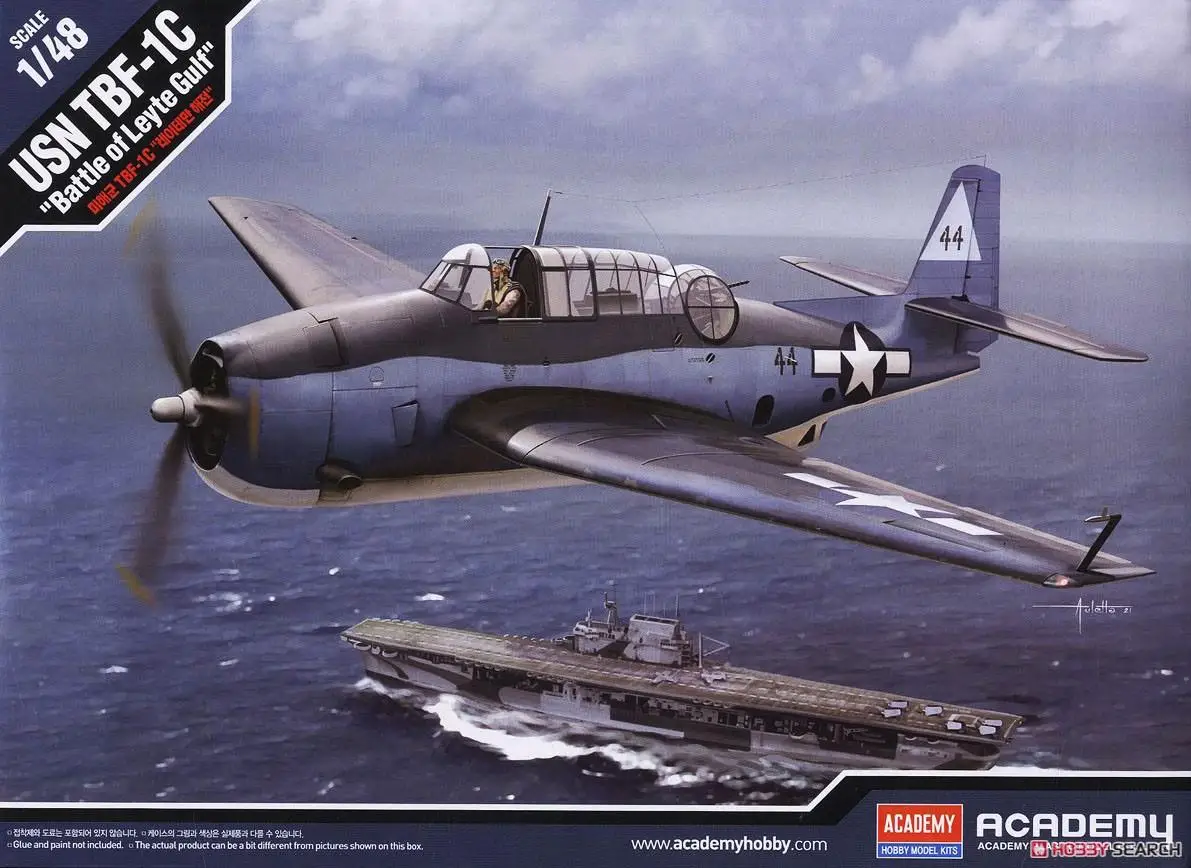 

Академия AC12340 1/48 USN TBF-1C пластиковая модель набор «Битва за Leyte персик»