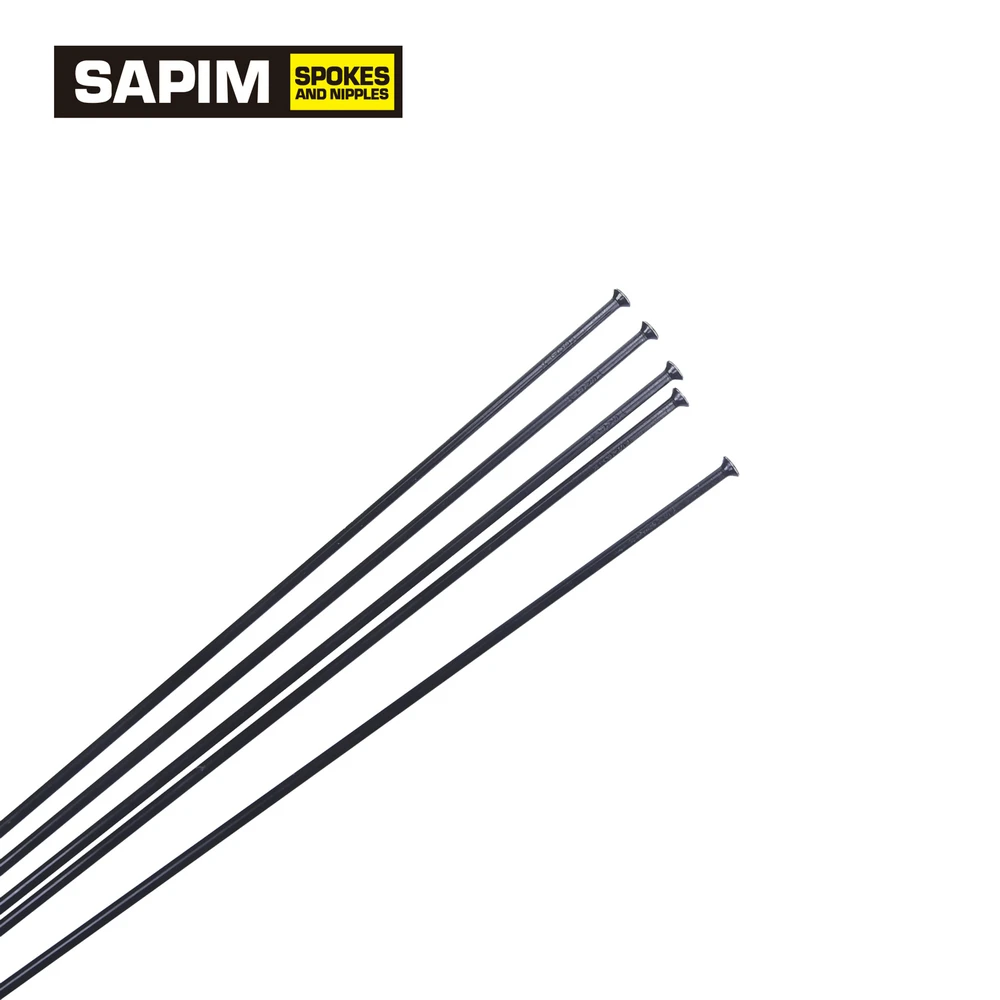Bicycle Spokes SAPIM leader Champion 2.0 mm spoke straight J-bend black Nipple wheelset spoke MTB Road