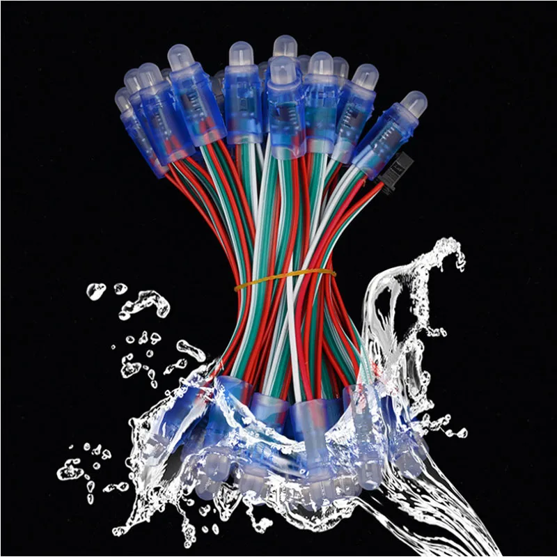 Nearcam Waterdichte IP68 Full Color Licht Blootgesteld String 12v5vRGB Full Color Licht Blootgesteld String Pixel Licht Reclame
