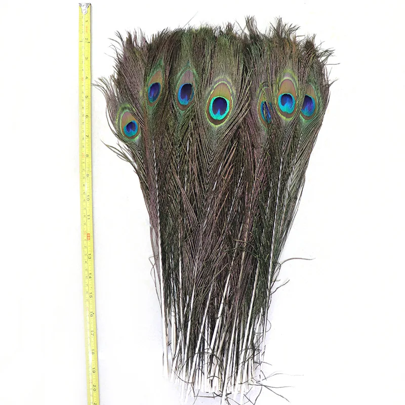 10pcs/lot Natural Peacock Feathers for Crafts 40-45CM 16-18inch Jewelry Accessories Christmas for DIY Decoration