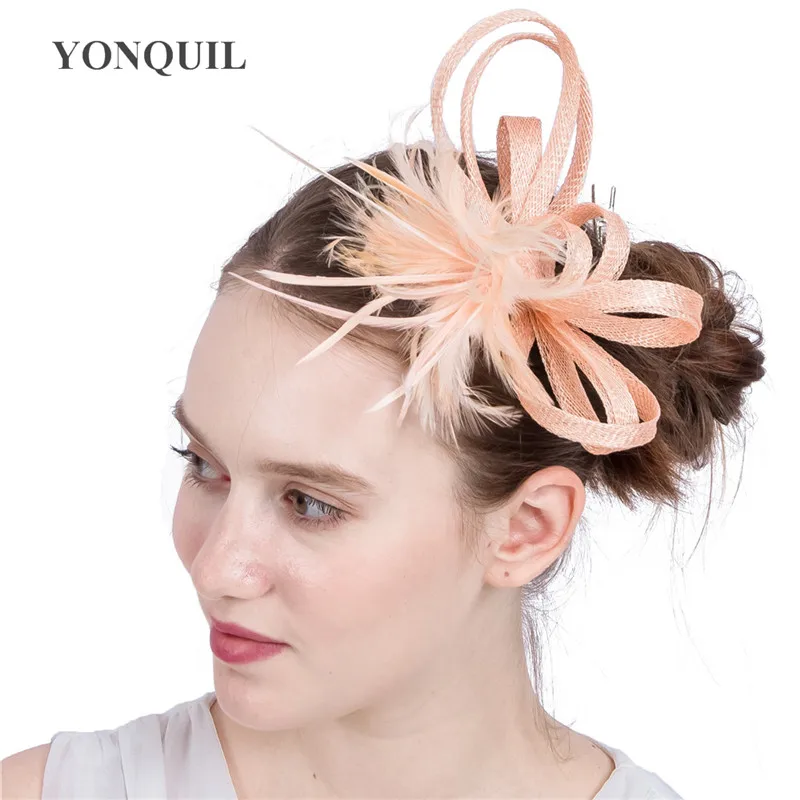 

Elegant Women Chic Fasciantor Wedding Hat Ladies Fashion Headwear For Church Party Hair Accessories Cocktail Race Club Headdress