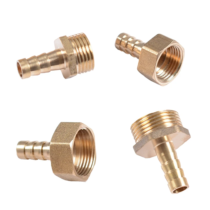 

Hose Barb Tail 6/8/10/12/14/16/19MM Brass Pipe Fitting 1/6" 1/4" BSP Male Connector Joint Copper Coupler Adapter Pipe Fittings