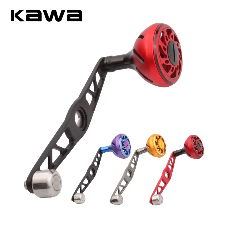 

Kawa Fishing Reel Handle Aluminum Alloy Single Rocker Accessory With Counterweight Length 120mm Suit For D / A / S Reel DIY