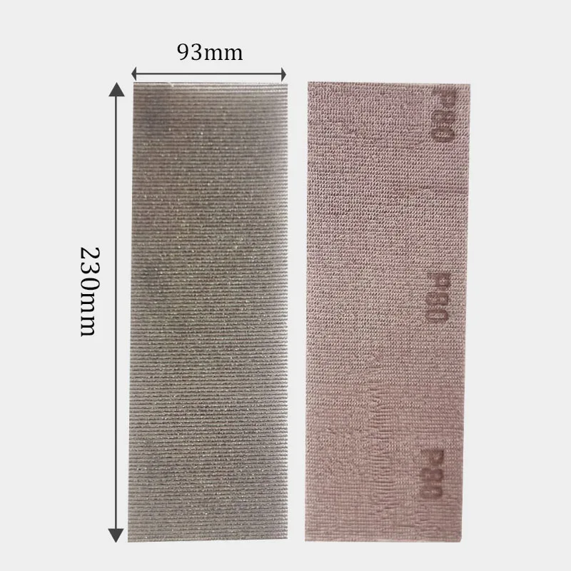 93*230Mm Lưới Chà Nhám Đĩa Không Bám Bụi Chống Tắc Móc Vòng 80-1000 Nhám Khô Chà Nhám đánh Bóng