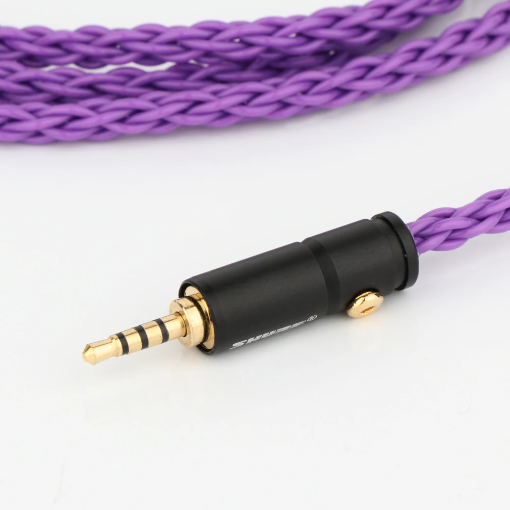 كابل سماعة رأس مطلي بالفضة لصوت لغز ، 8 نواة ، 7N ، OCC ، HD800 ، HD800s ، HD820s ، HD820 ، D1000 ،