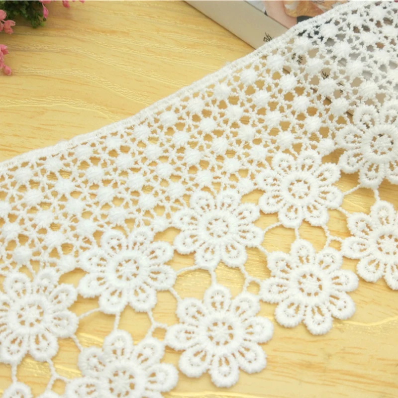 

Cotton Embroidery Lace Fabric, Garment, Needlework, Sewing, Patchwork, DIY, Handmade Clothes, Decoration, 19Yards, 8cm, 334