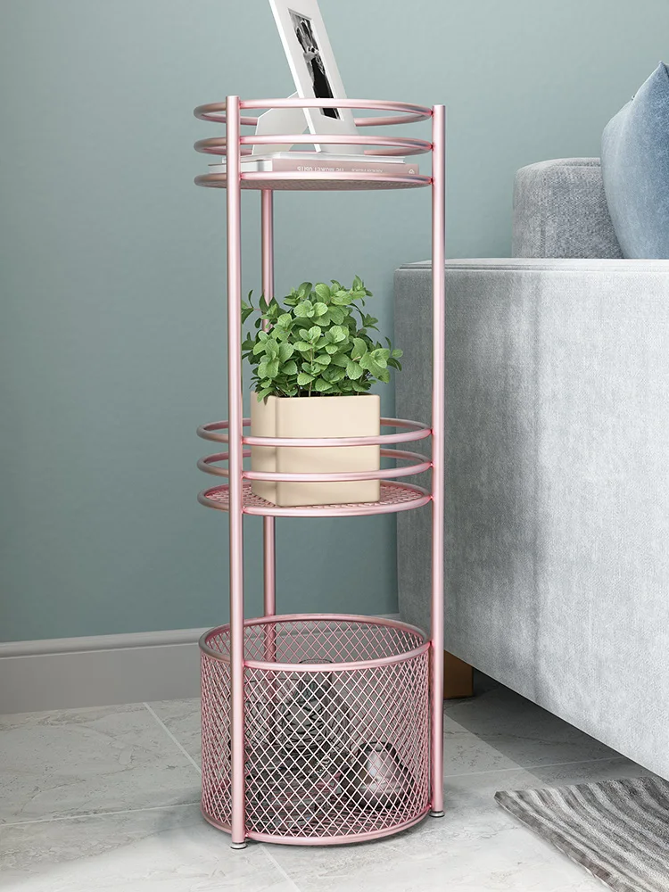 Nordic 3 Layer Golden Metal Bathroom Storage Basket Floor Multi-layer Multi-function Basket Shelf полка напольная в ванну