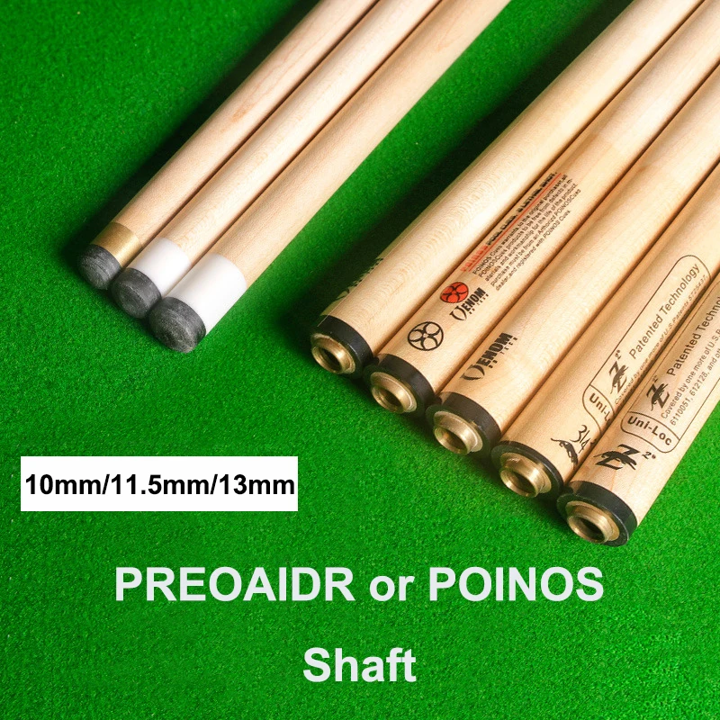 

PREOAIDR 3142 Z2 POINOS Billiard Pool Stick Shaft 10mm 11.5mm 13mm Tip 8 Pieces in 1 Tecnologia Shaft Billar Kit Shaft China