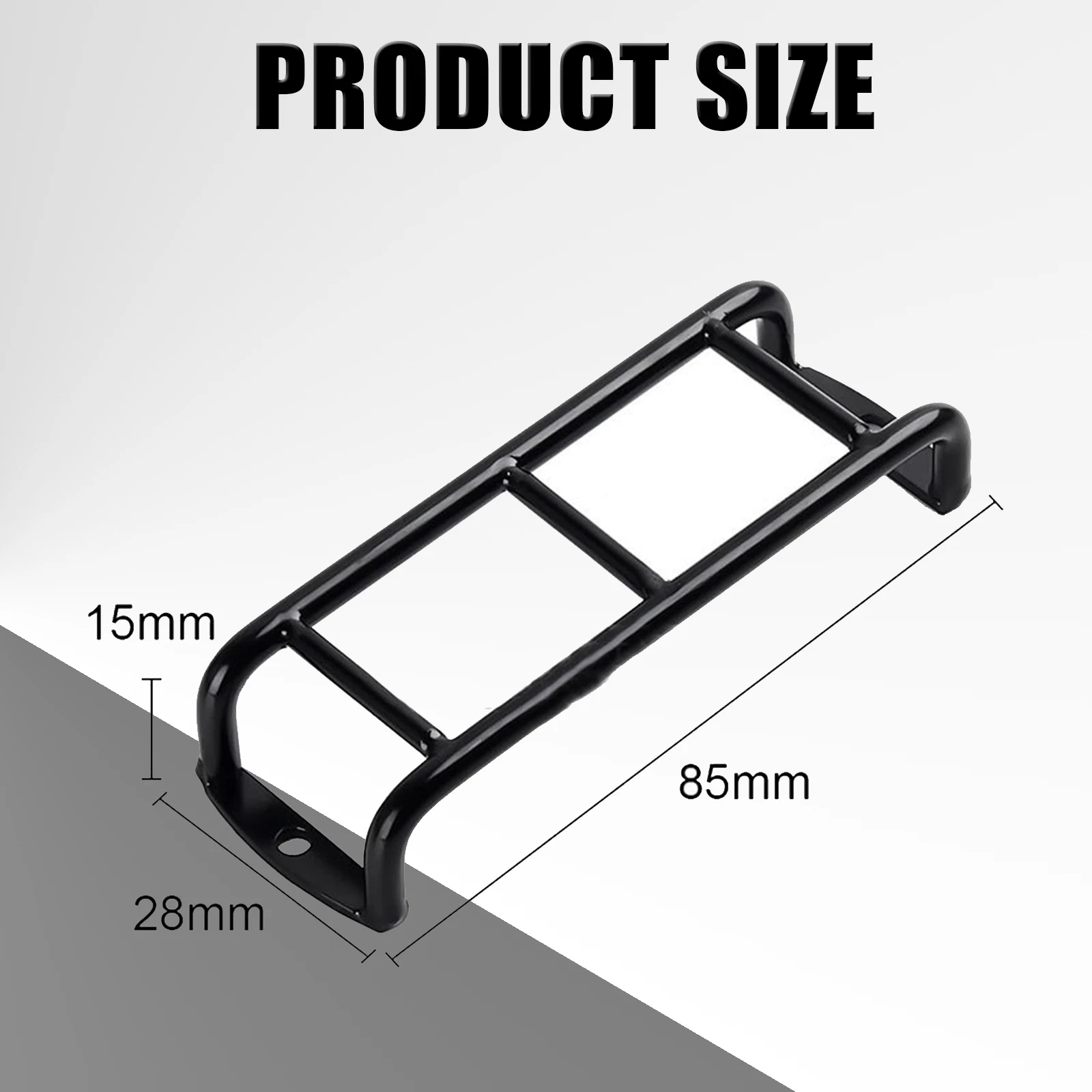 1 PCS RC Black Car Metal Mini Ladder Stairs Accessories for Traxxas TRX4 TRX-4 Bronco SCX10 90046 90047 D90 1/10 RC Crawler