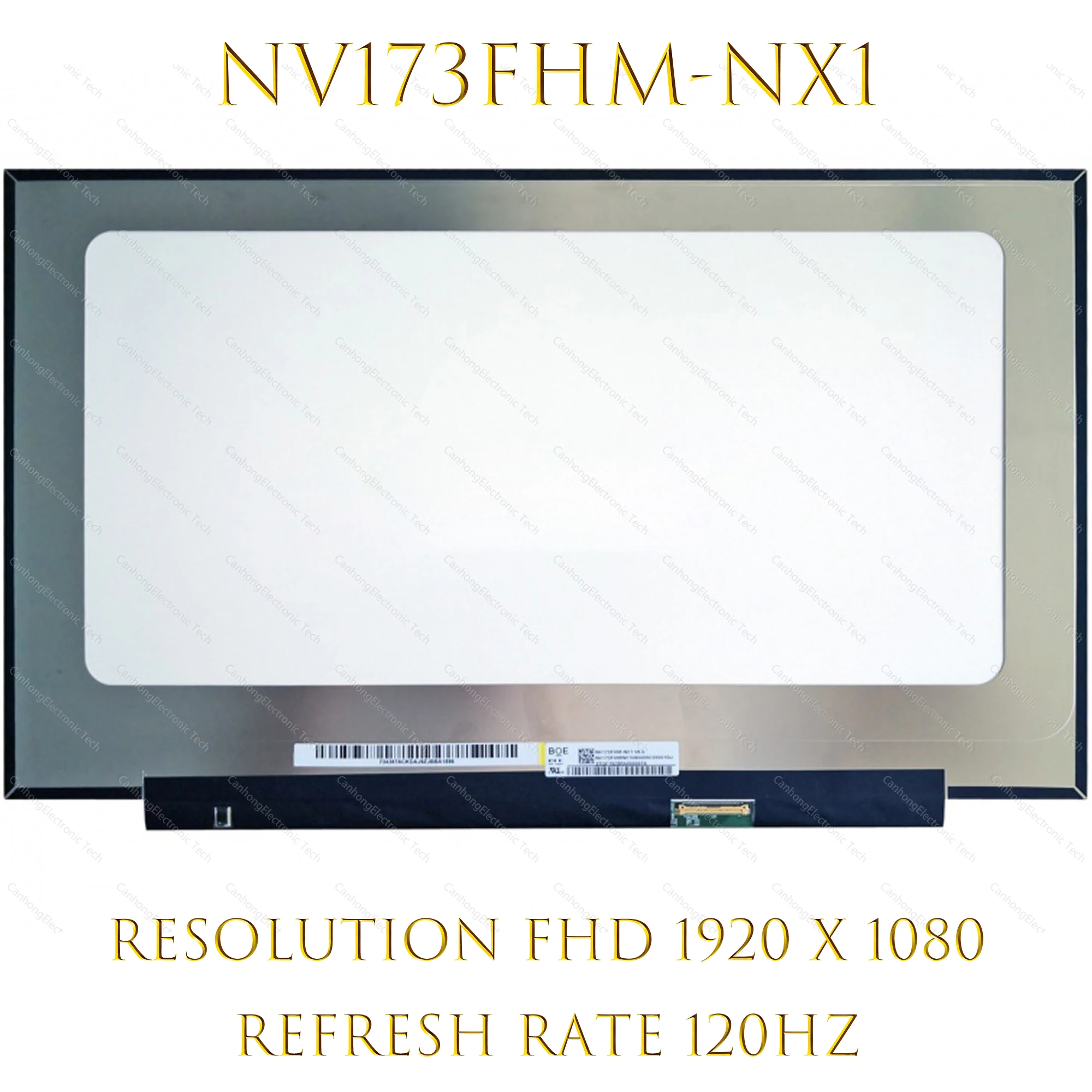 

17.3 144HZ NV173FHM-NX1 Laptop LCD Screen 1920*1080 IPS Matrix NV173FHM NX1 45% NTSC Refresh Rate 120HZ EDP 40Pins