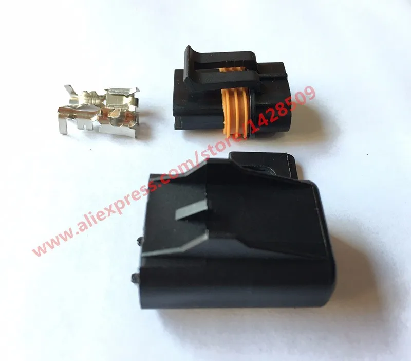 10 Sets 2 Pin Delphi Female And Male Sealed Connectors For Inline Fuse Wiring Automotive Connector 12033769 54200521 12033731