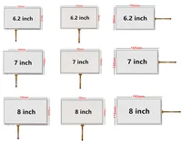 Cristal del Panel de la pantalla táctil del digitalizador de resistencia de 6,2/7/8 pulgadas para piezas de repuesto Multimedia de navegación GPS DVD de coche