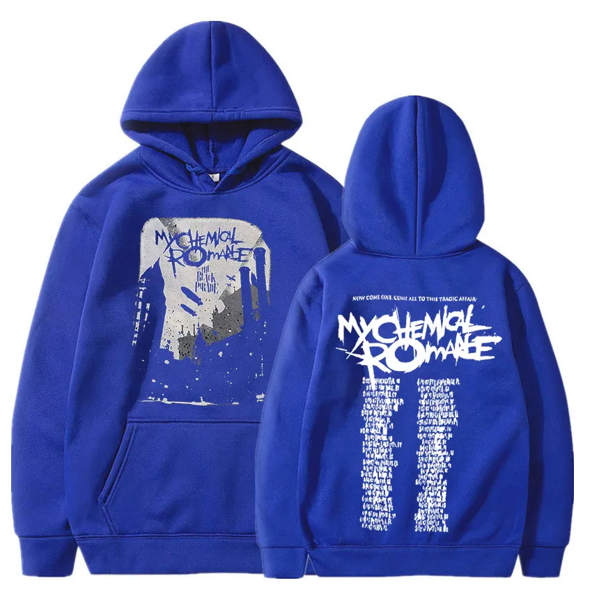 My Chemical Romance Hoodies Men Women Clothing Parade Punk Emo Rock Band Hooded Sweatshirts Fall Winter Oversized Pullovers