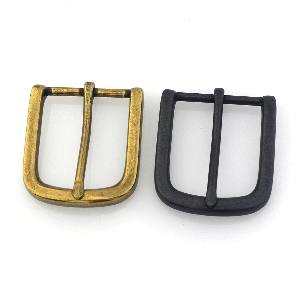 1x 38mm Retro Belt Buckle Metal End Bar Heel Bar Buckle Single Pin Belt Half Buckle Leather Craft Bag Strap Jeans Webbing Collar