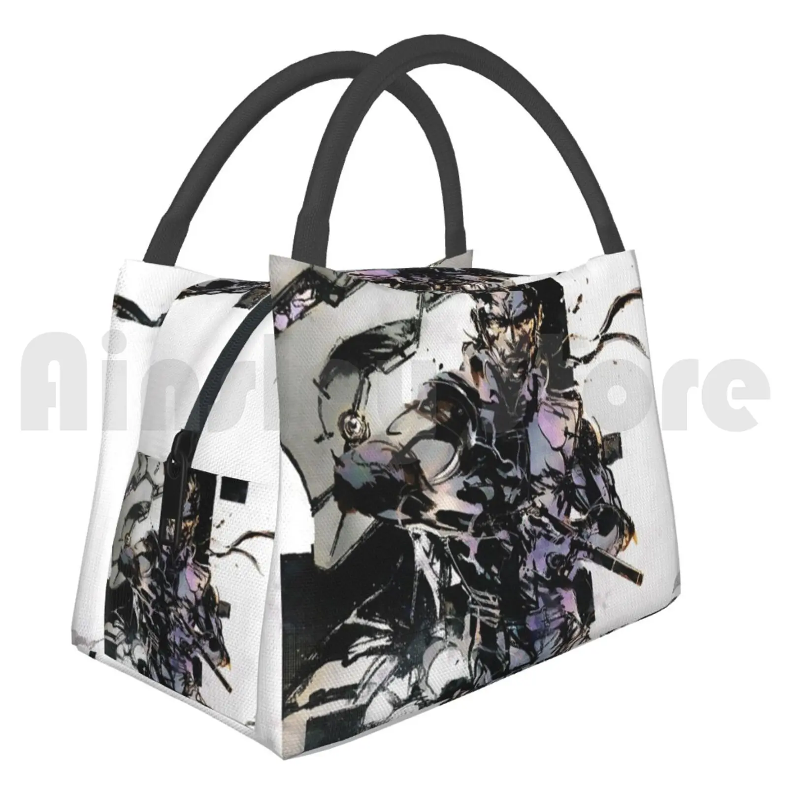 

Portable Insulation Bag Solid Snake And Cyborg Metal Gear Solid Mgs Kojima Metal Gear Solid Snake Grey Fox