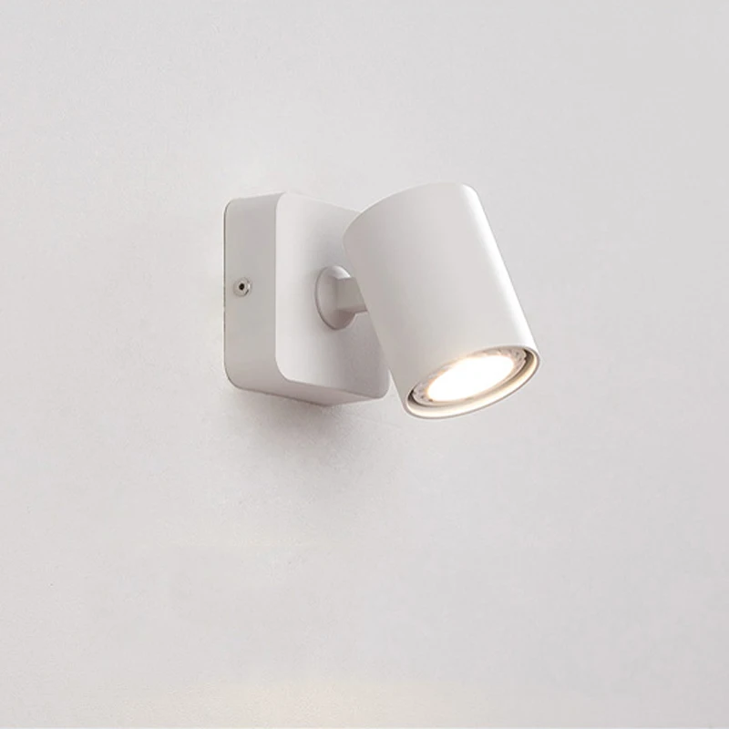 7W GU10 Led Ceiling Wall Light Spot Lights Modern Style Folding Rotation Home Hotel Bedroom Bedside Living Room Wall Lamp