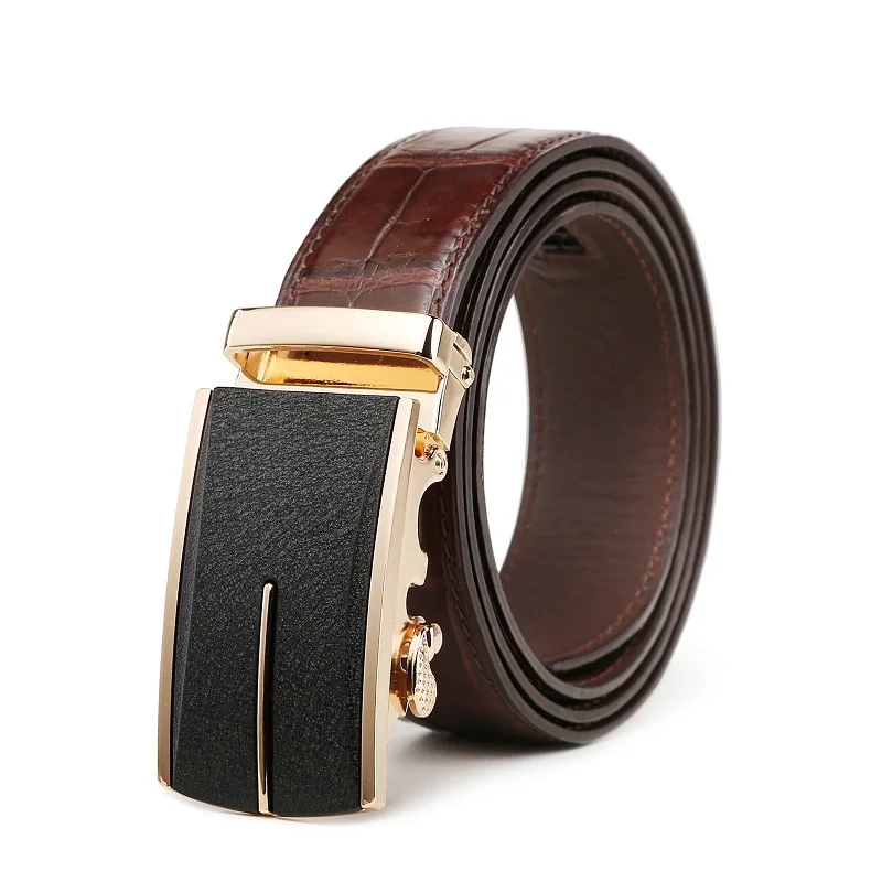 linshe crocodile men belt  male  Automatic buckle  men belt male  youth  business  leisure  Men belt