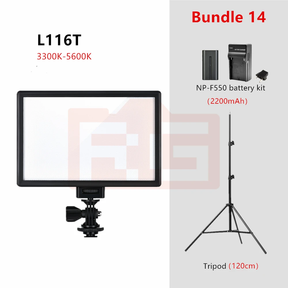 Viltrox L116T Led Video Licht Ultra Dunne Lcd Bi-Color Dimbare Studio Led Verlichting Lamp Panel Voor Camera Dv make-Up Vlog Tiktok