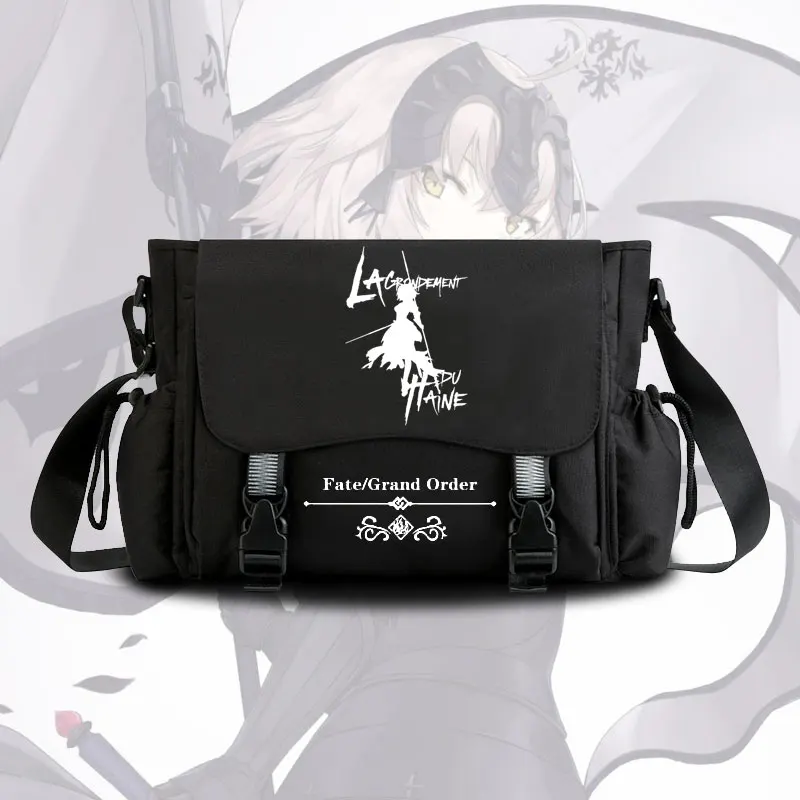 Imagem -04 - Bolsa Mensageiro Anime Fgo para Homens Bolsa de Ombro Cosplay Casual para Adolescentes e Estudantes