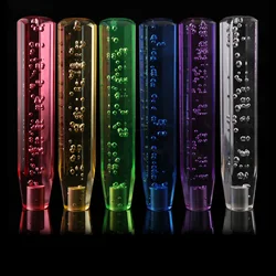 Universal 25cm Car Stitching Color Multicolor Crystal Bubble Gear Shift Knob Colorful Shifter Lever Fit For Honda Toyota Nissan