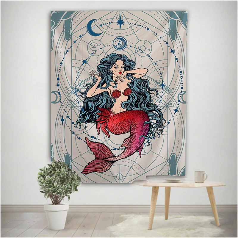 Luna e Sirene arazzo Mandala appeso A Parete Arazzi Hippie Casa Boho Decor mandala Arazzo Da Parete