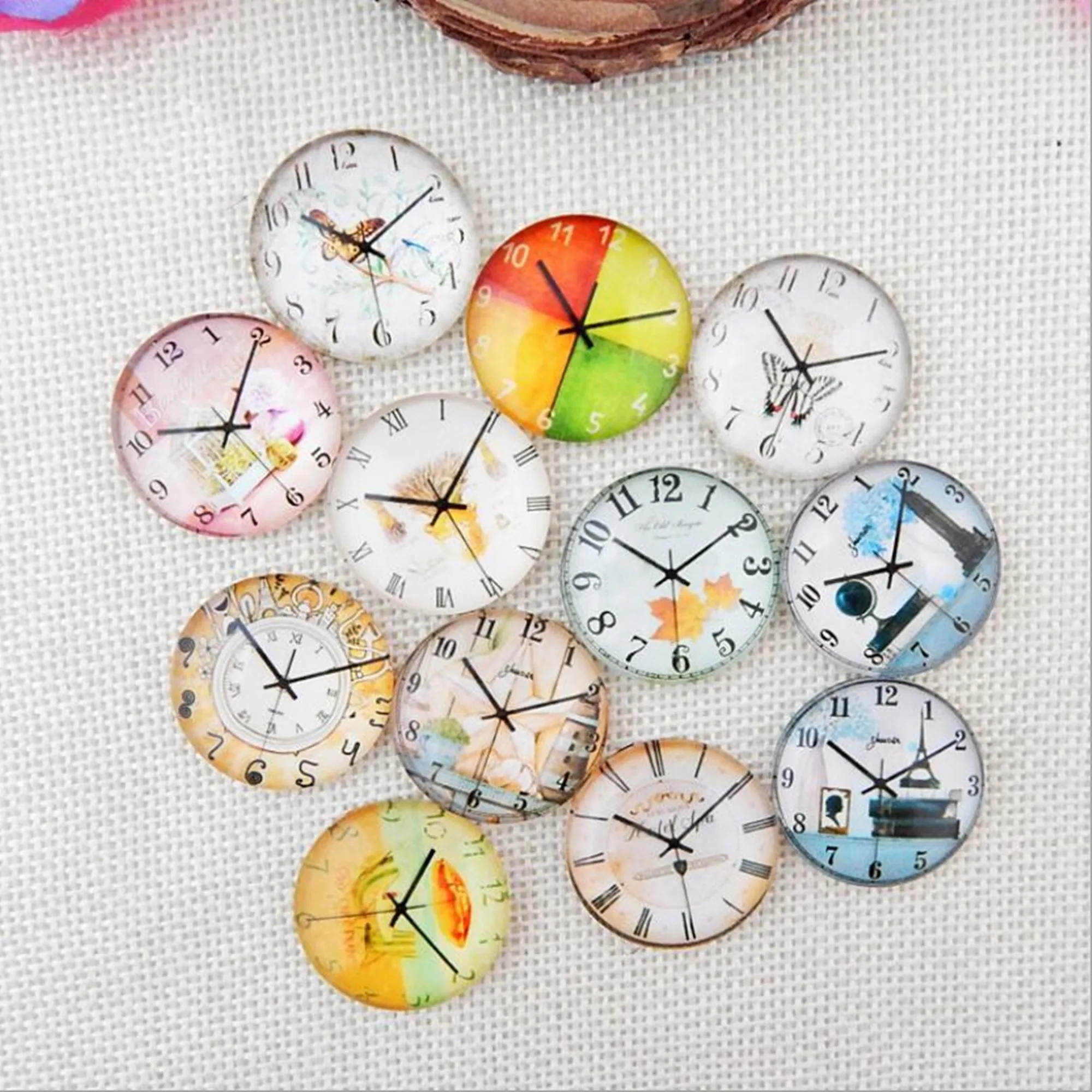 10 sztuk/partia okrągły 8-25MM zegar szkło Cabochon dla make bransoletka naszyjnik dla kobiet 2019 kolczyk pins broszka craft supply — zdjęcie 5