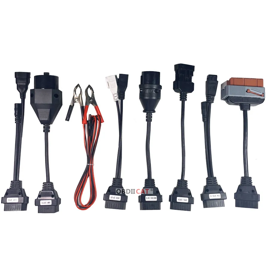 Full Set 8 Car Cables OBDII OBD2 TCS PRO Car Cable Diagnostic Scan Tool Interface