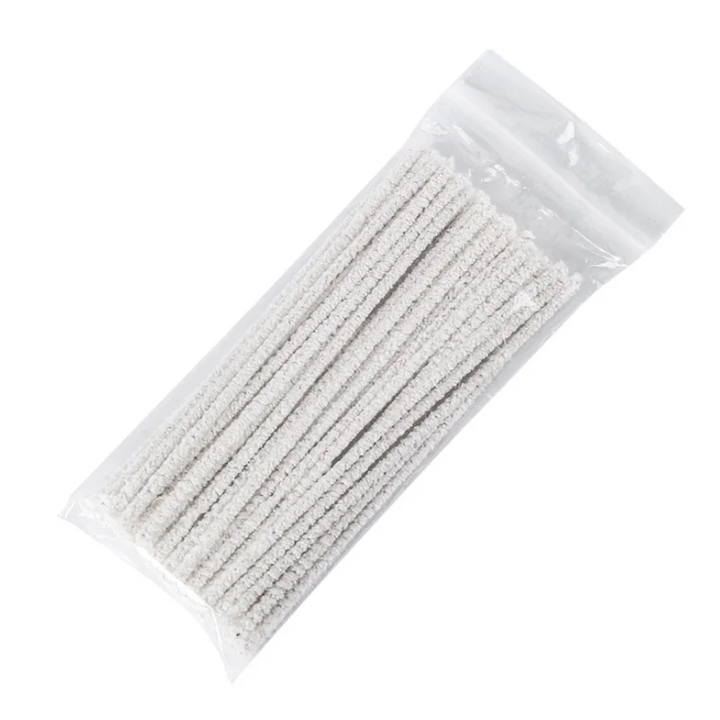 50Pcs Pipe cleaning rods 15cm Cotton Sliver Tobacco Pipe Cigarette Holder Special Cleaning Tools