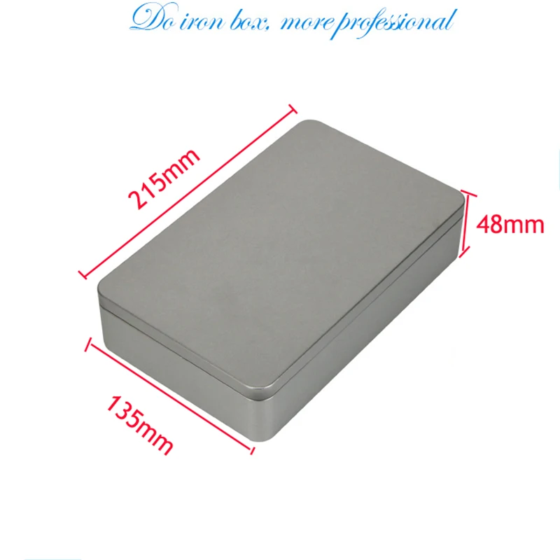 Reusable Metal Silver Big Storage Box Tin Empty Case Multipurpose Sealed Organizer for Cosmetic Facial Mask Storage Underwear