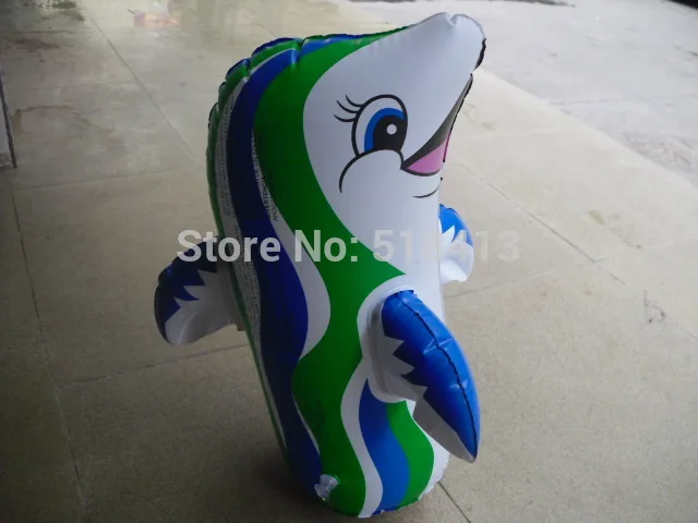 inflatable animal Inflatables Children Inflatable Toy Dolphins Penguin Tumbler Pull Carts Stall Selling Animals Standing Funny