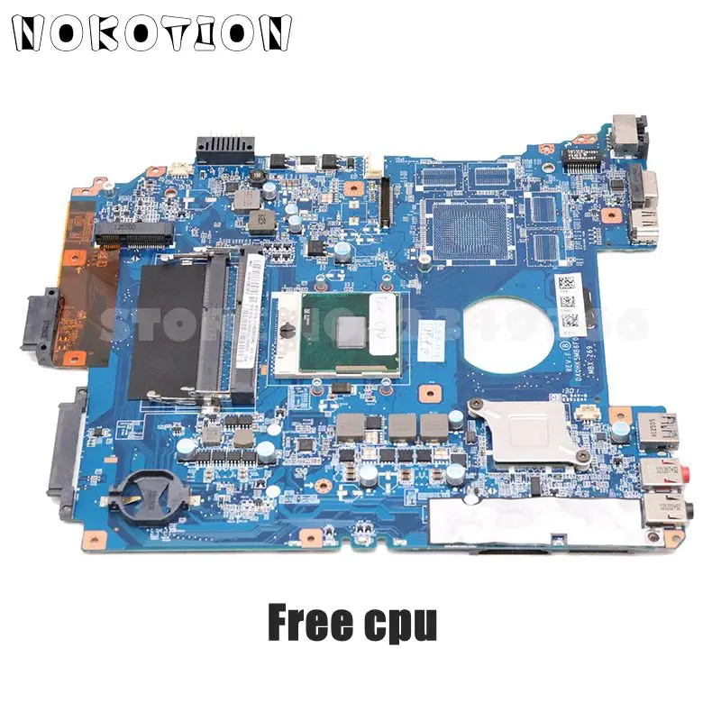 NOKOTION A1892857A A1883850A DA0HK5MB6F0 MBX-269 MAIN BOARD For Sony VAIO SVE15 SVE151 Laptop motherboard HM70 SJTNV Free CPU