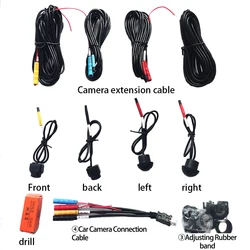 Caméra Surround View 360 ° universelle pour voiture, caméra panoramique 360 °, avant, arrière, gauche, droite, GPS, lecteur Radio stéréo