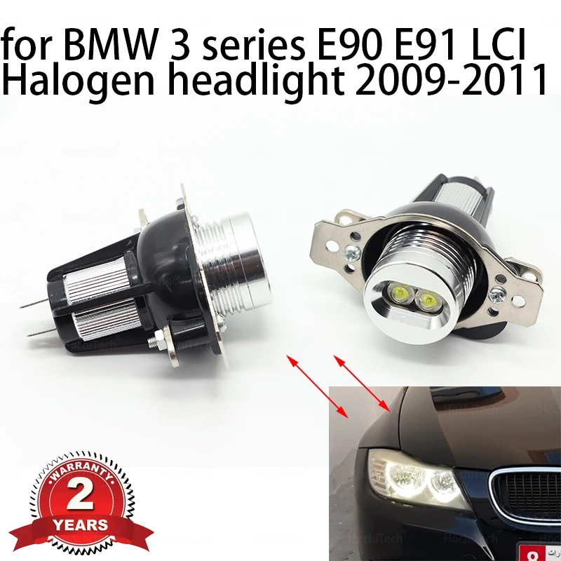 20W 328i 335i High Power 6000K White Long Lasting Life for BMW 3 series E90 E91 LCI gen Headlight angel eyes LED Marker