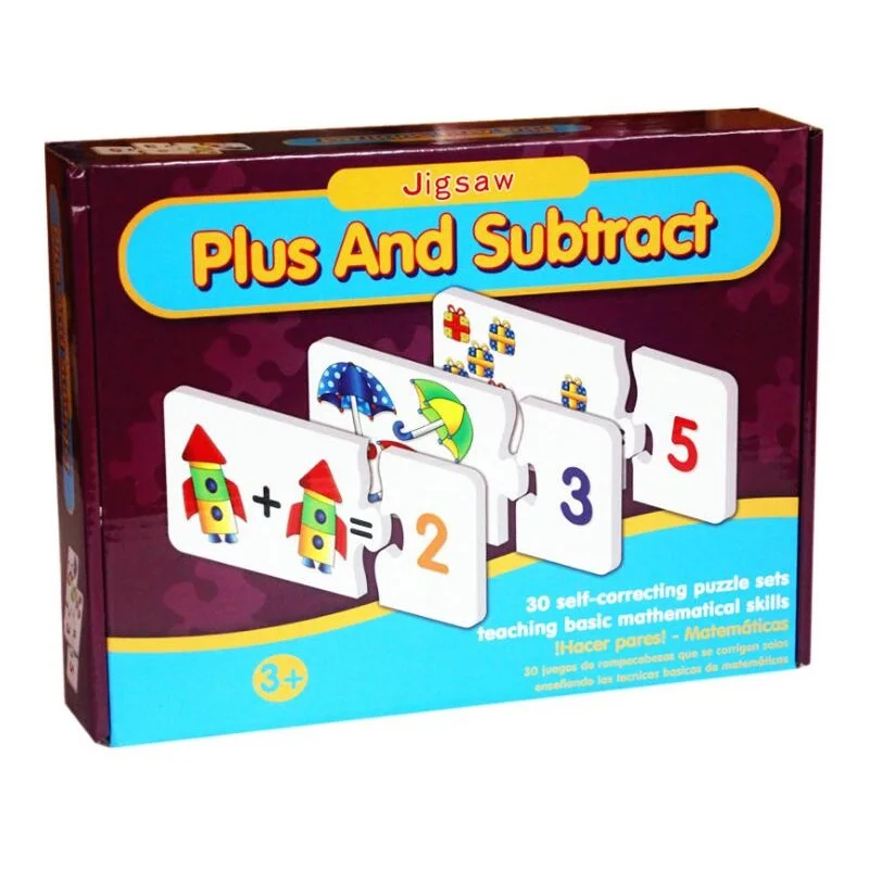 

Early childhood education Learning arithmetic Number addition and subtraction jigsaw learning teaching aids 3-4 years old