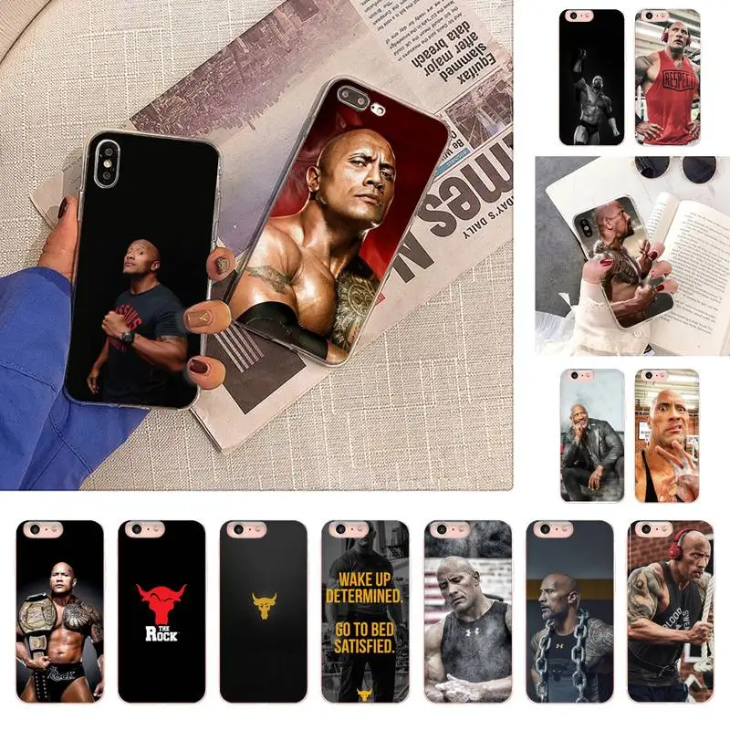 The Rock Dwayne Johnson Capa de telefone para iphone 13 X XS MAX 6 6s 7 7plus 8 8Plus 5 5S se 2020 XR 12 11 pro max Fundas Capa