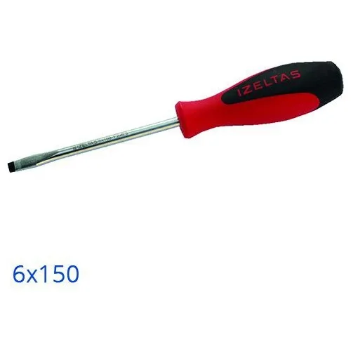 İzeltaş Ergonomic Straight Screwdriver 6x150