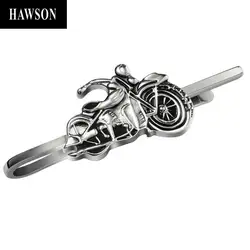 HAWSON Motorcycle Pattern Tie Clip for Men, Tie Bar for Young Boy, Tie Bar Clip, Mens Gift Fashion Jewelry