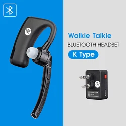 Walkie Talkie Hands-Free PTT Bluetooth Wireless Headset K Type Earphone Two Way Radio Headphone Mic For Baofeng