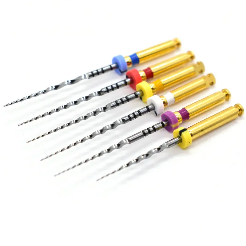 6PCS/Pack Dental Instruments Super Files 25MM NiTi Rotary Needle Use For Root Canal Cleaning Dentist Tool